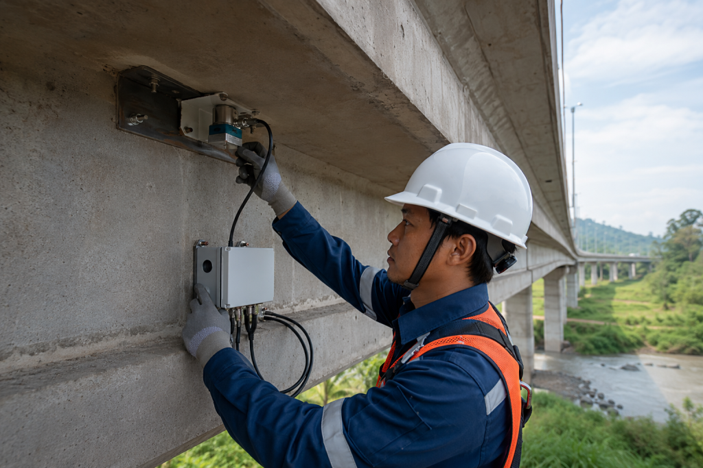sistem structural health monitoring jembatan